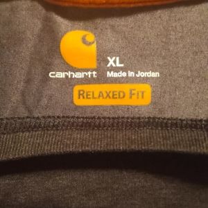 # 2 CARHARTT RELAXED FIT POCKET TEES BOTH ARE XTRA LARGE